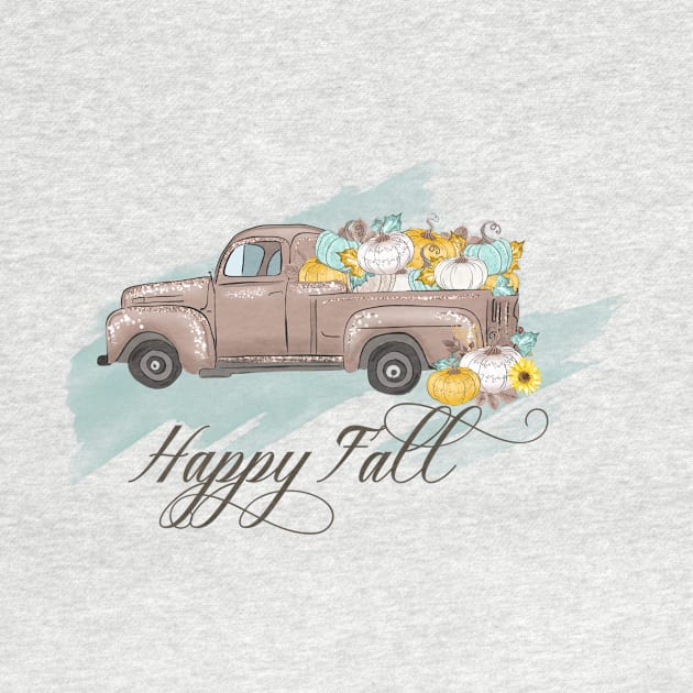 Happy Fall Country Pumpkin Truck by ColorFlowCreations